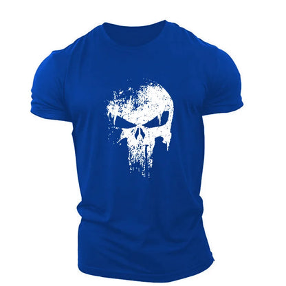 Men’s 3D Skull Print T-Shirt – Bold Graphics, Relaxed Comfort