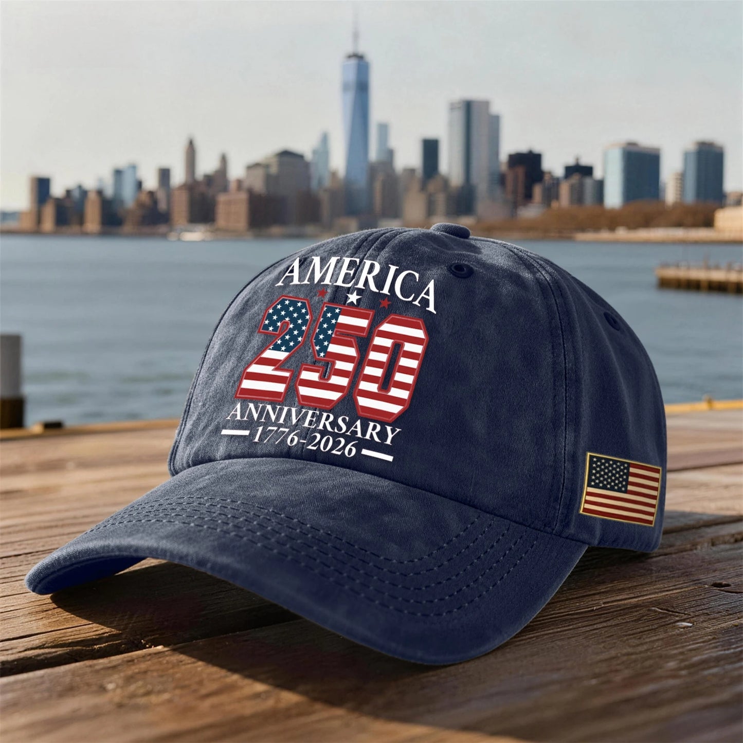America 250th Anniversary Vintage Baseball Cap – Commemorate History