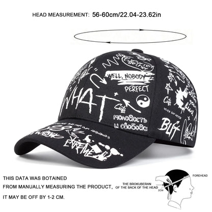 Graffiti "What Gossip" Baseball Cap – Bold Streetwear Attitude
