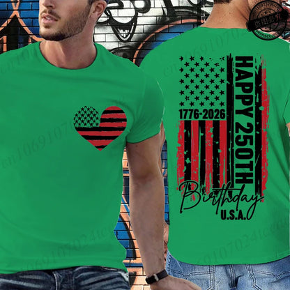 USA 250th Birthday Graphic Tee – A Historic Celebration