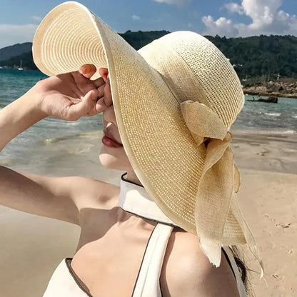 Foldable Wide Brim Straw Sun Hat - Your Essential Summer Companion