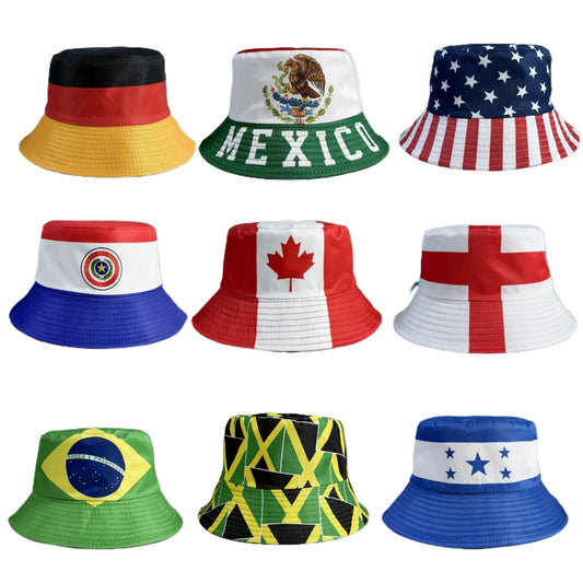 Patriotic Flag Bucket Hat – Unisex Packable Sun Hat | Summer Travel Fisherman Cap for Men & Women