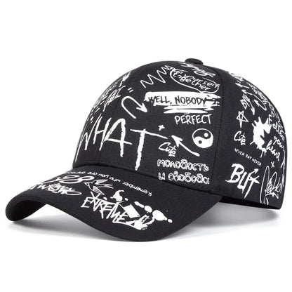 Graffiti "What Gossip" Baseball Cap – Bold Streetwear Attitude