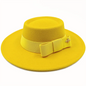 Bow Tie Fedora Hat – Wide Brim | 17 Colors | Women & Men