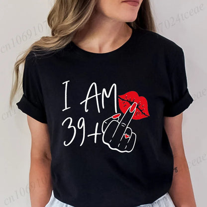 Women’s Funny 40th Birthday Graphic Tee – Celebrate 40 with Attitude