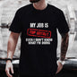 "My Job Is Top Secret" Graphic T-Shirt – Humor Meets Streetwear