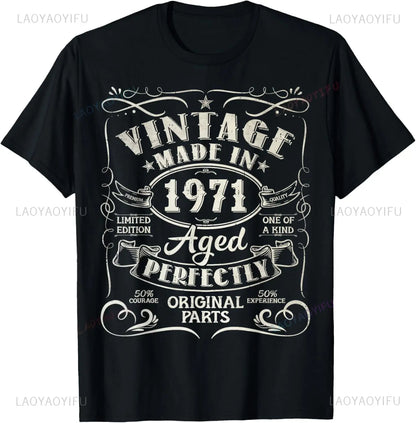 54th Birthday Tee 54 Years Old Vintage Legends Born in 1971 T-Shirt Print Original Design Gifts T Shirts Streetwear Camisas