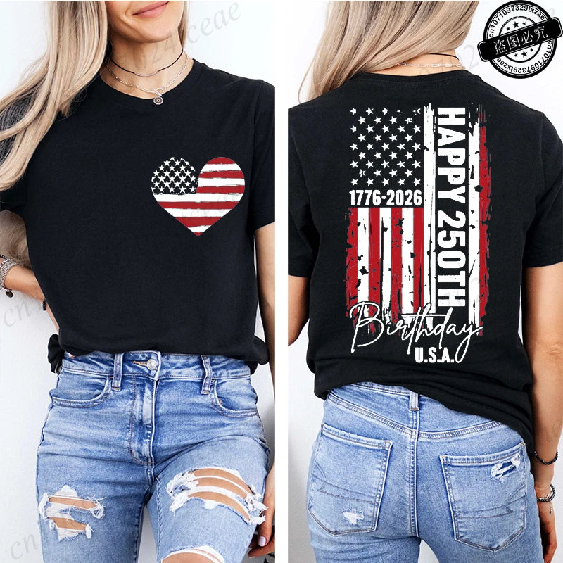 Women’s USA 250th Anniversary Tee – Commemorating 250 Years of Liberty