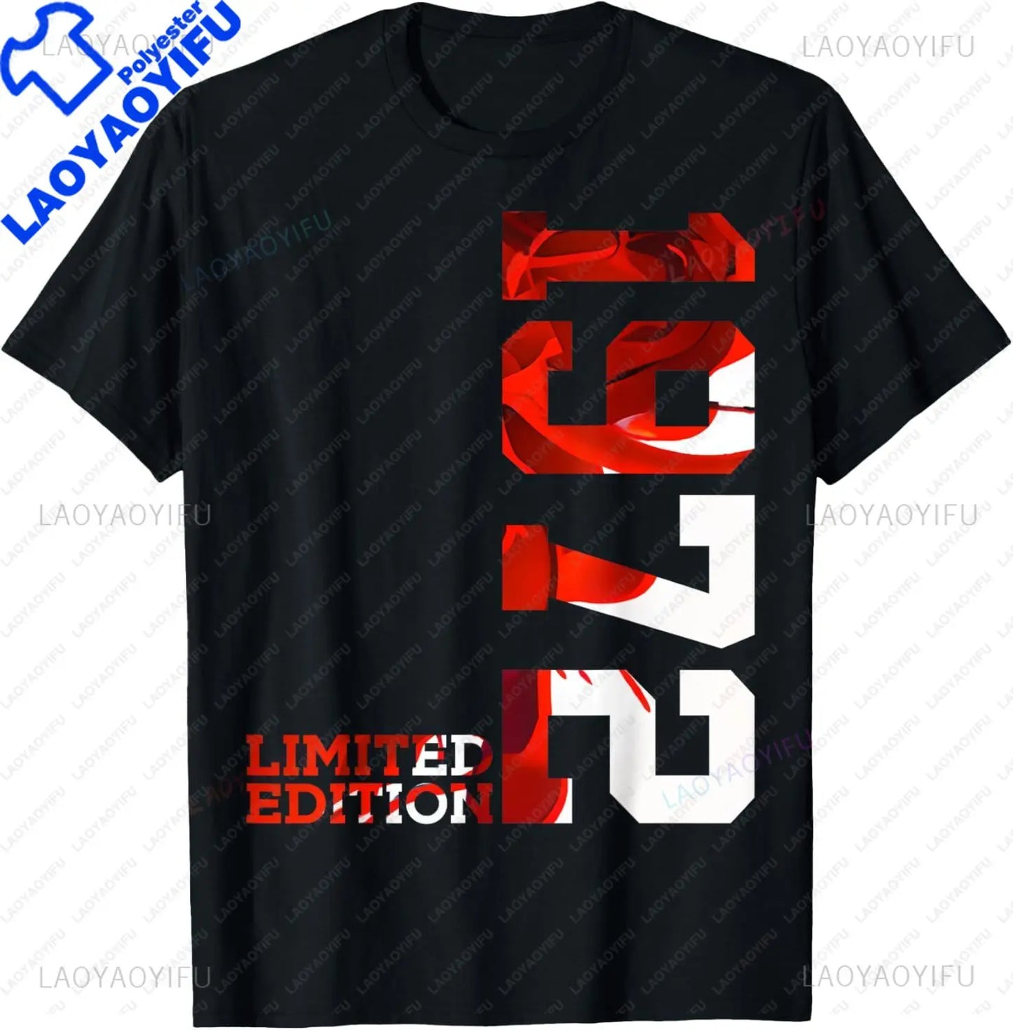 1972 Limited Edition 53th Birthday Born 1972 Unisex Neck Short Sleeve T-Shirt Casual Personalized Clothing Camisas Streetwear