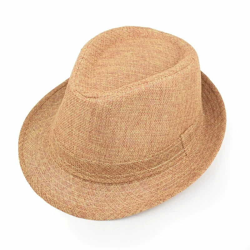 Classic Linen Fedora Jazz Hat – Elevate Your Summer Style