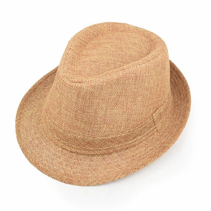 Classic Linen Fedora Jazz Hat – Elevate Your Summer Style