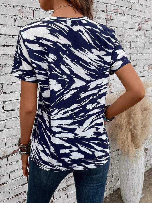 T-Shirt Women American Flag 3D Print Oversized Casual Streetwear Summer Y2k Top