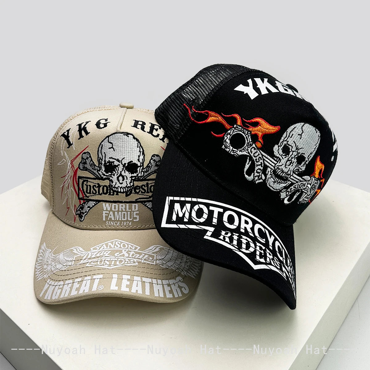Skeleton Wings Letters Embroidery Baseball Hats Breathable Personal New Men Women Mesh Sunshade Hip Hop Trucker Caps Versatile