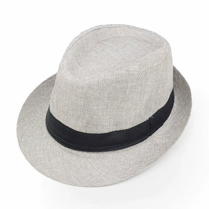 Classic Linen Fedora Jazz Hat – Elevate Your Summer Style