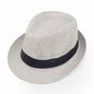 Classic Linen Fedora Jazz Hat – Elevate Your Summer Style