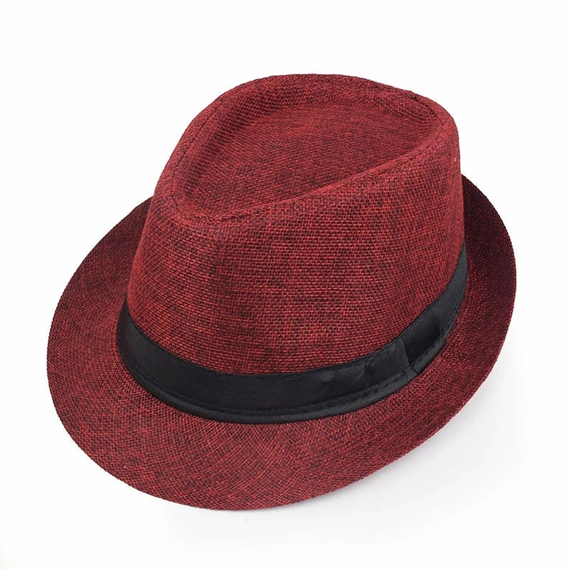 Classic Linen Fedora Jazz Hat – Elevate Your Summer Style