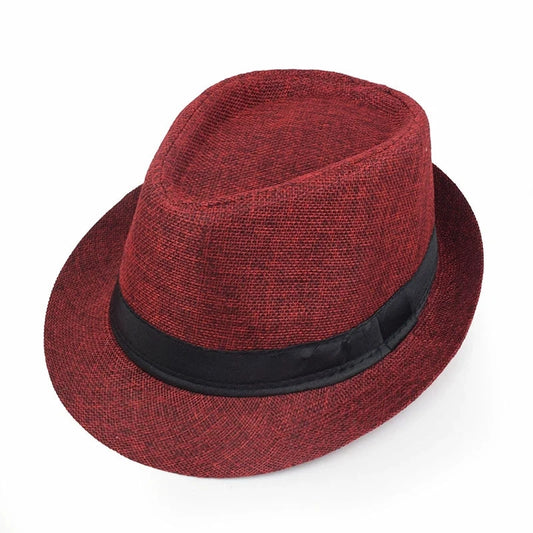 Classic Linen Fedora Jazz Hat – Elevate Your Summer Style