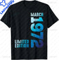 1972 Limited Edition 53th Birthday Born 1972 Unisex Neck Short Sleeve T-Shirt Casual Personalized Clothing Camisas Streetwear
