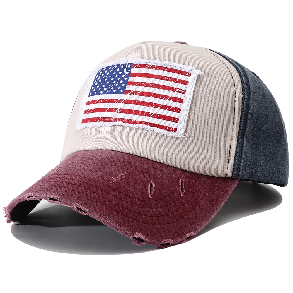 USA Flag Embroidered Baseball Cap – Unisex Snapback