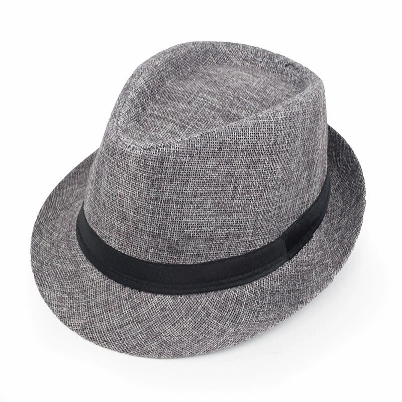 Classic Linen Fedora Jazz Hat – Elevate Your Summer Style