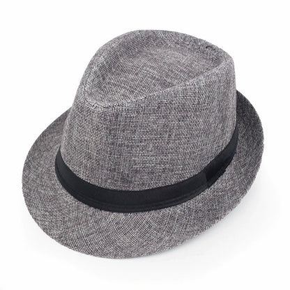 Classic Linen Fedora Jazz Hat – Elevate Your Summer Style