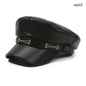 British Style PU Leather Beret – Timeless Retro Elegance
