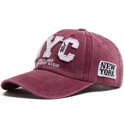 Cap NYC Vintage Baseball Unisex Cotton Snapback Adjustable Men Women Hat