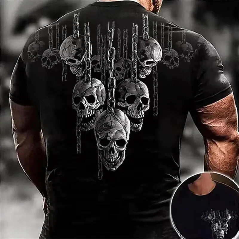 Men’s Double Gun Skull Graphic T-Shirt – Urban Edge Redefined