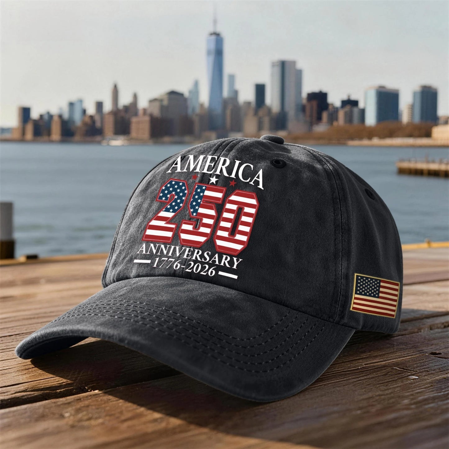 America 250th Anniversary Vintage Baseball Cap – Commemorate History