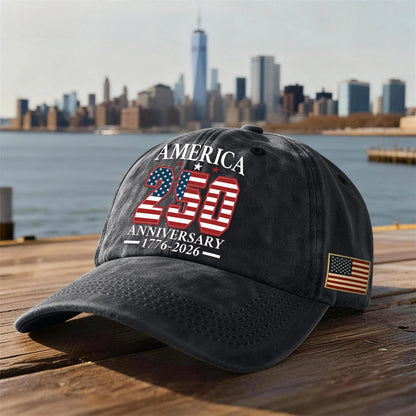 America 250th Anniversary Vintage Baseball Cap – Commemorate History