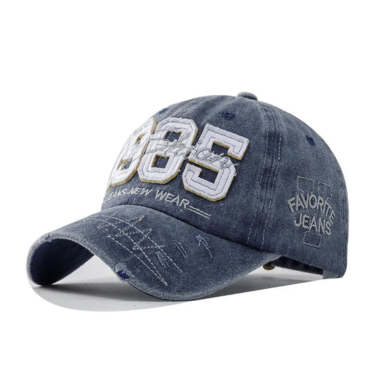 1985 Embroidery Baseball Cap – Vintage Distressed Dad Hat | Adjustable Unisex Sports Cap