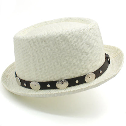 Classic Pork Pie Straw Hat – Timeless Style Meets Summer Comfort