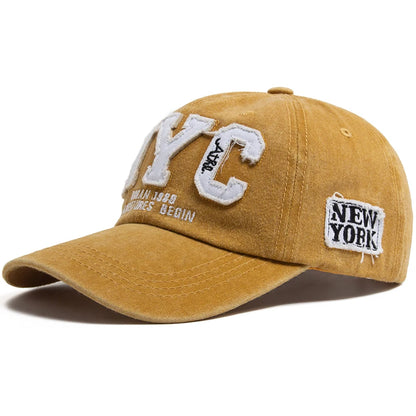 Cap NYC Vintage Baseball Unisex Cotton Snapback Adjustable Men Women Hat
