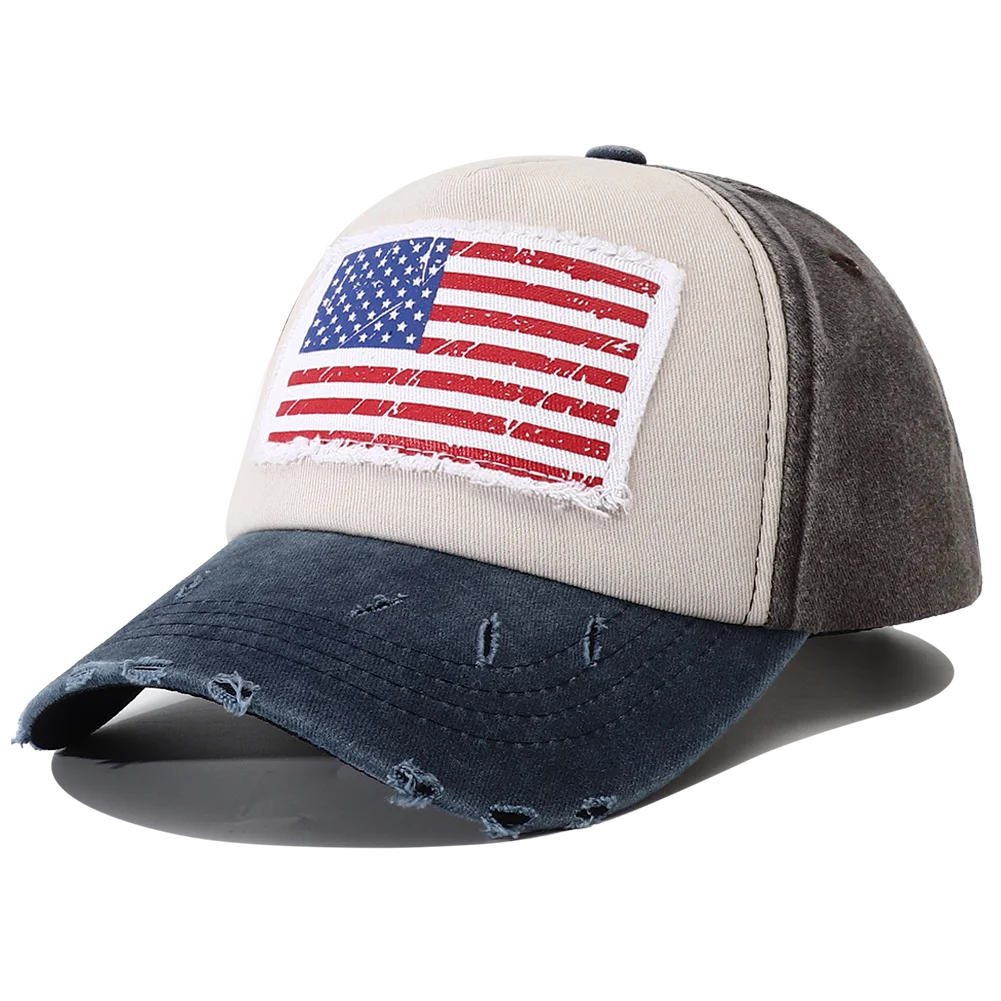 USA Flag Embroidered Baseball Cap – Unisex Snapback