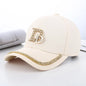 CNTANG Diamond D Letter Baseball Cap – Sparkle & Shade