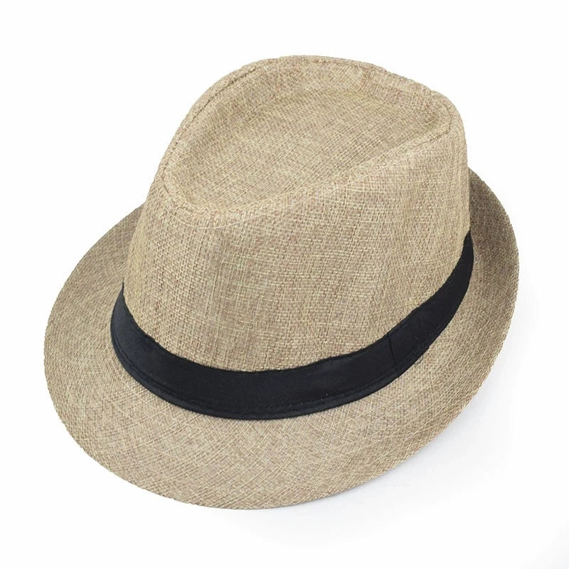Classic Linen Fedora Jazz Hat – Elevate Your Summer Style