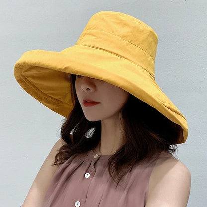 Reversible Wide Brim Bucket Hat – The Ultimate 2-in-1 Summer Essential