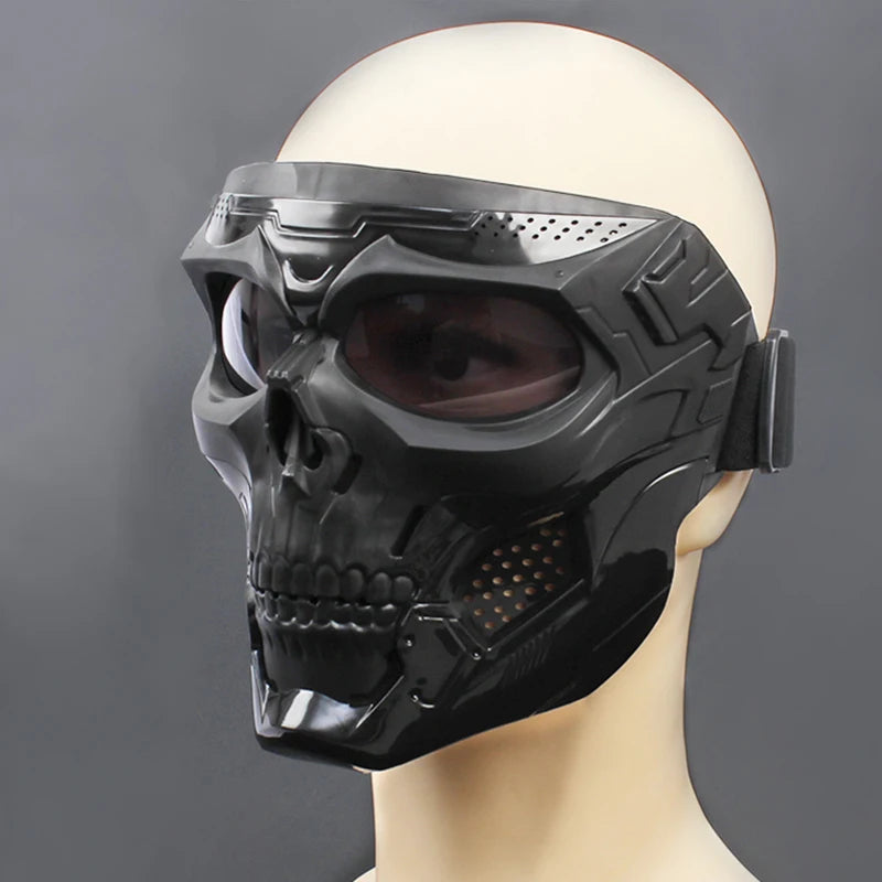 Tactical Skull Skeleton Mask – Full Face Protection with Integrated Goggles
