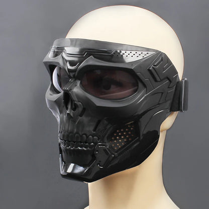 Tactical Skull Skeleton Mask – Full Face Protection with Integrated Goggles