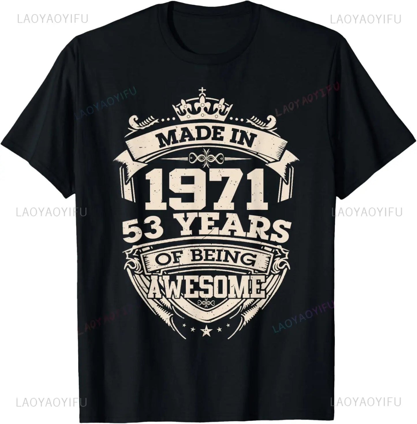 54th Birthday Tee 54 Years Old Vintage Legends Born in 1971 T-Shirt Print Original Design Gifts T Shirts Streetwear Camisas