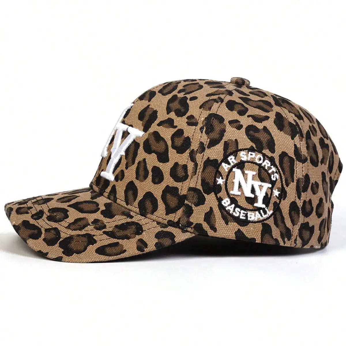 Women’s Leopard Print NY Baseball Cap – Trendy Urban Style