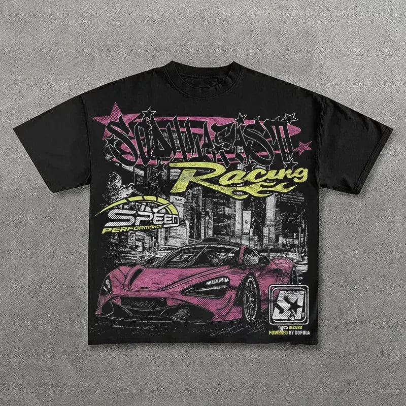 Harajuku Y2K Graphic T-Shirt | Oversized Streetwear Tee | 15 Colors, 30 Designs