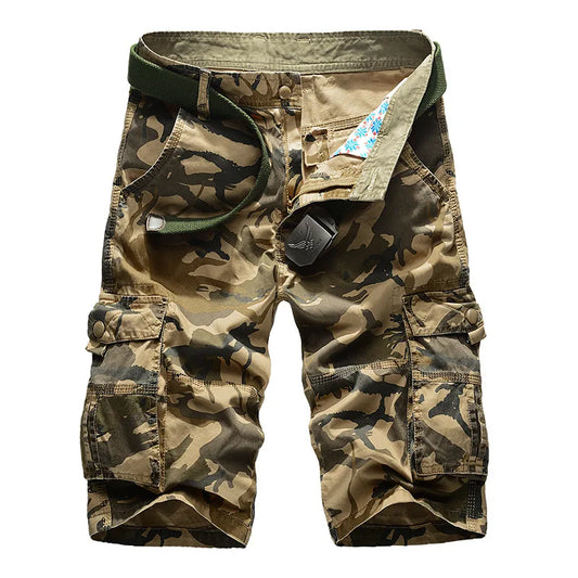 No Belt Camouflage Camo Cargo Shorts Men 2026 New Mens Casual Shorts Male Loose Work Shorts Man Military Short Pants Plus Size