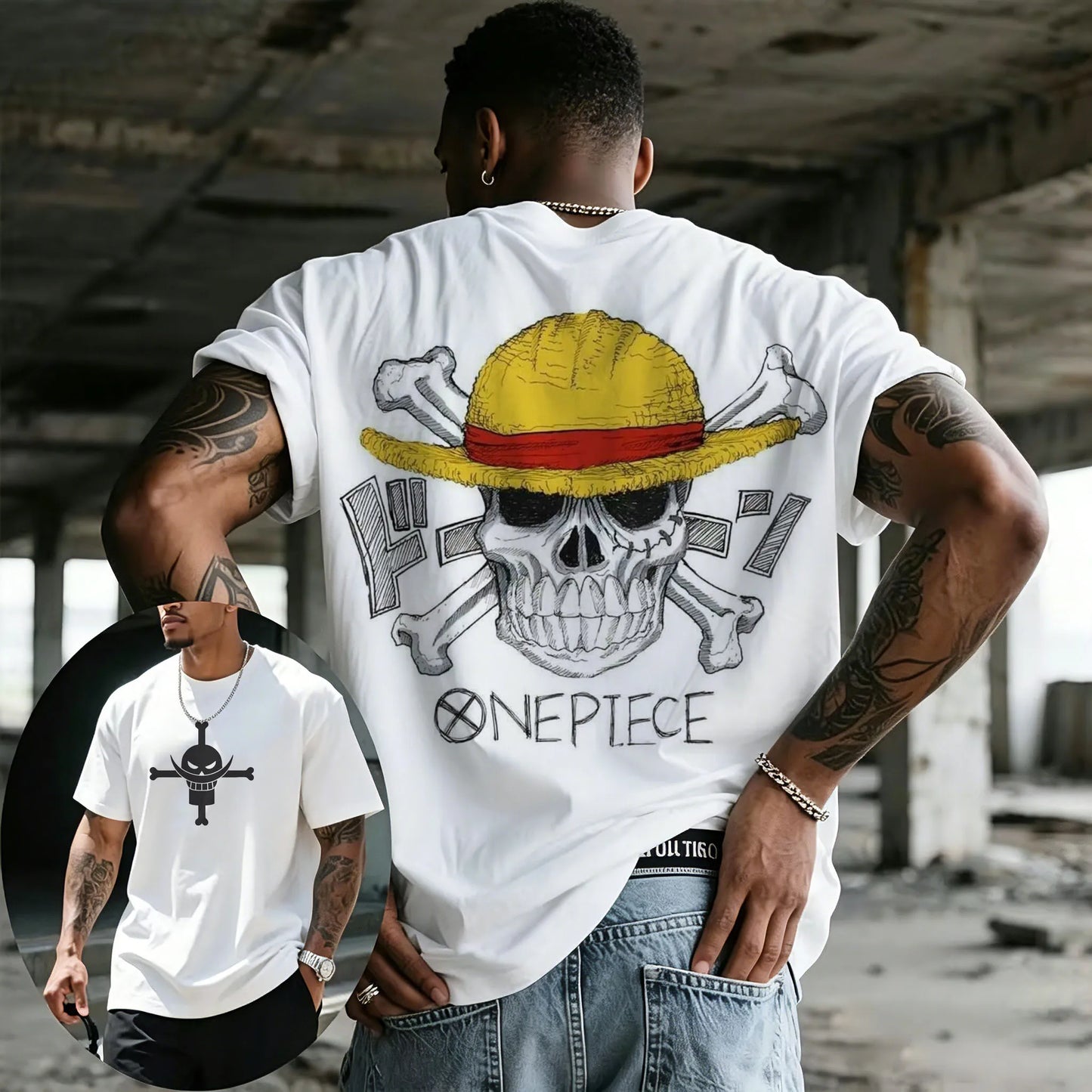 One Piece Skull T-Shirt | Anime Streetwear Graphic Tee