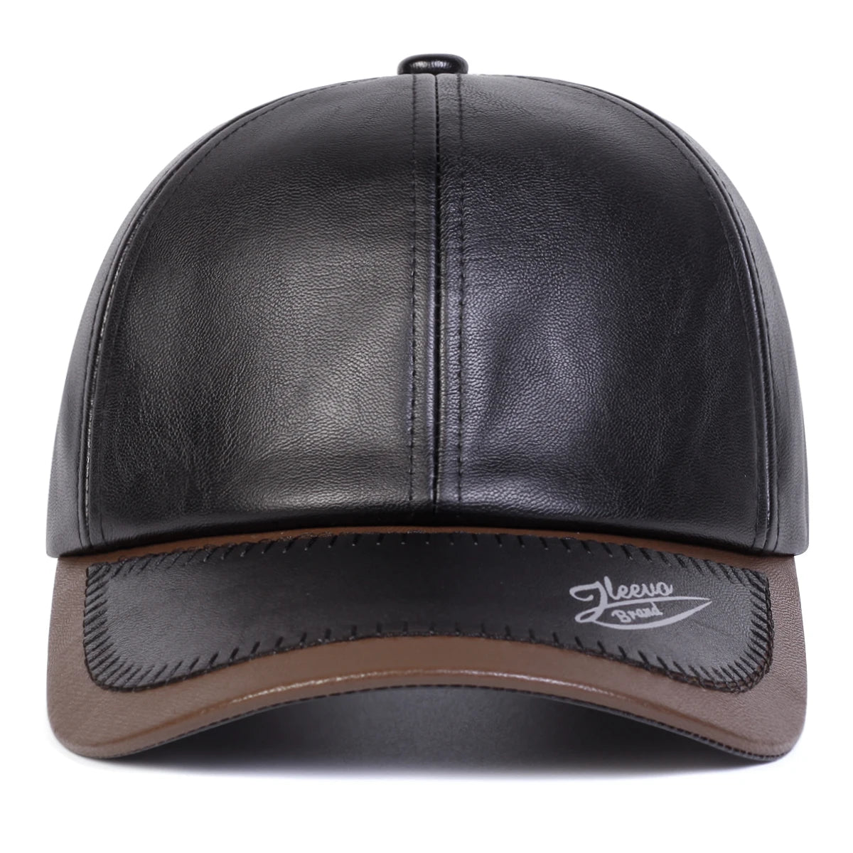 Leather Brim Baseball Cap – Premium Texture Meets Urban Style