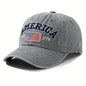 Vintage USA Flag Distressed Baseball Cap – Classic Laid-Back Style