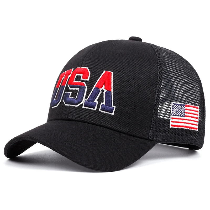 USA Flag Embroidered Baseball Cap – Classic Patriotic Style