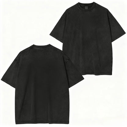 Unisex Anime Demon Slayer Graphic Oversized Vintage Washed Casual Y2k Tee