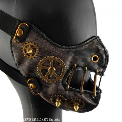 Steampunk PU Leather Mask – The Ultimate Gothic Cosplay Accessory
