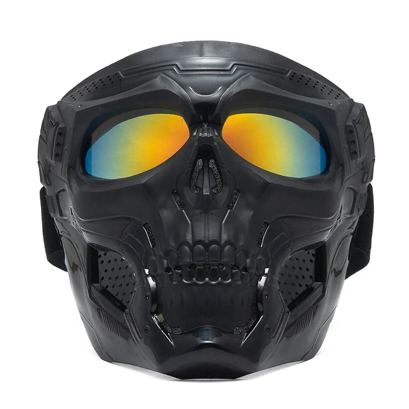 Tactical Skull Skeleton Mask – Full Face Protection with Integrated Goggles